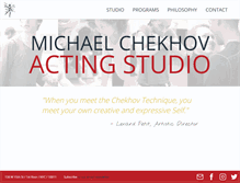 Tablet Screenshot of michaelchekhovactingstudio.com